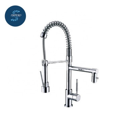 Hot sale classic style brass kitchen faucets tap single hole pull out kitchen faucet